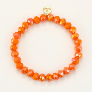 OFF#DLY Kristallperlenarmband klein orange