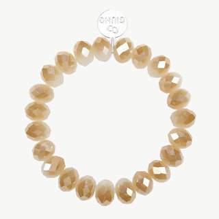 OFF#DLY Kristallperlenarmband beige