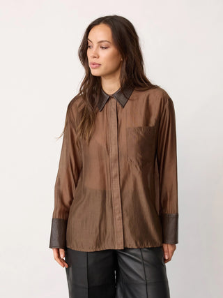 Co´Couture Kawa Shirt dark brown