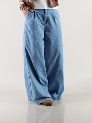 OFF#DLY Wide Denim Raffi lightblue