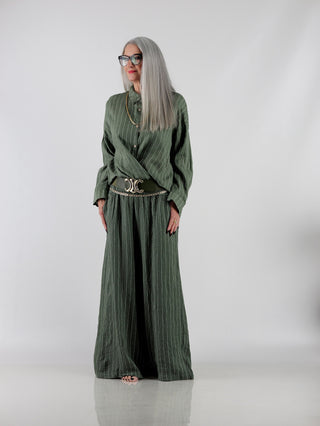 OFF#DLY Palazzo Pant Linen khaki
