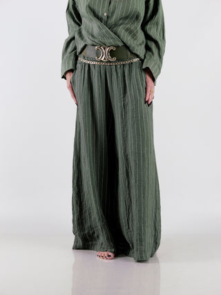 OFF#DLY Palazzo Pant Linen khaki