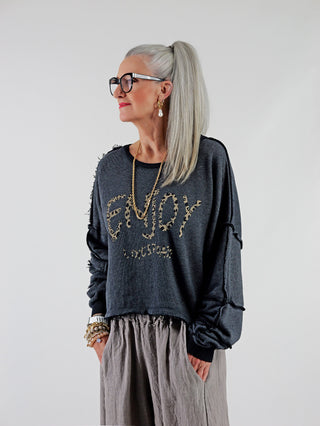 OFF#DLY Sweat Cesena black