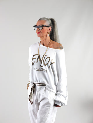 OFF#DLY Sweat Cesena white