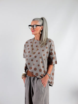 OFF#DLY Shirt Dot´s khaki brown