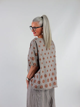 OFF#DLY Shirt Dot´s khaki brown