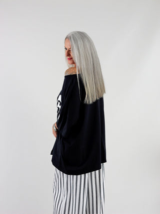 OFF#DLY Tee Change black