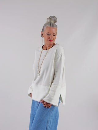LIV BERGEN Sweater Planet creme