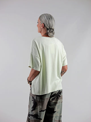 True Religion Crew Neck Tee Frottee lightgreen