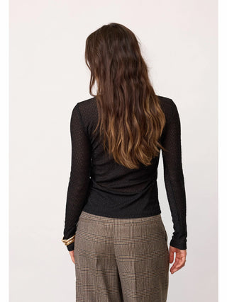 Co Couture Salva O-Neck Bluse black