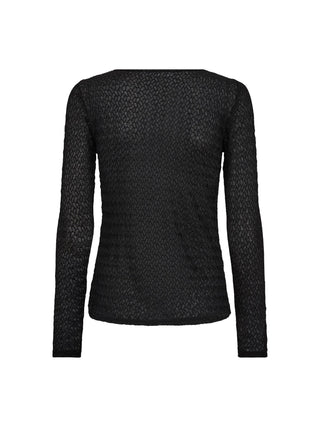 Co Couture Salva O-Neck Bluse black