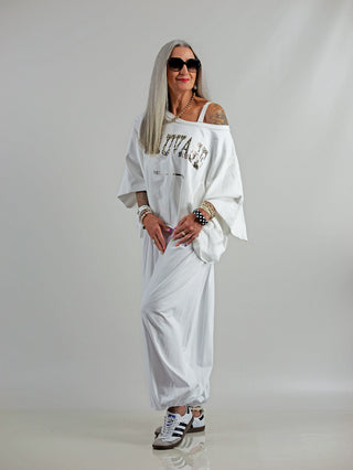 OFF#DLY Sweater Sauvage white