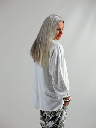 OFF#DLY Schlupfbluse Fiorella white