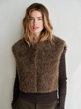 PENN&INK Waistcoat tabac