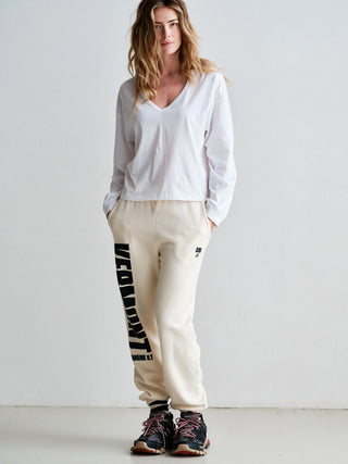 PENN&INK Trousers Print ecru/antra