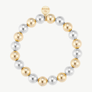 OFF#DLY Armband Kugel silber/gold
