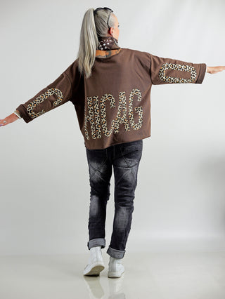 OFF#DLY Sweater Chicago brown /Leo