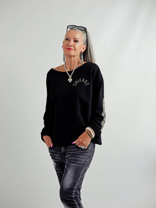OFF#DLY Sweater Chicago black/Leo