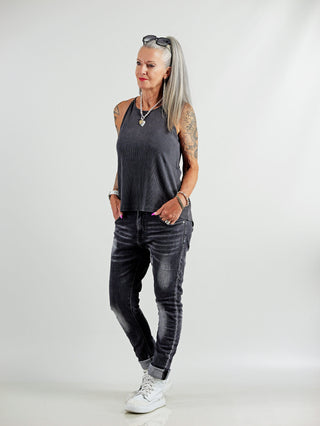 OFF#DLY Denim Bella black wash