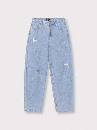 ALIX Painted Spot Denim Pant lighblue