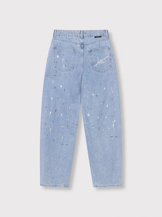 ALIX Painted Spot Denim Pant lighblue
