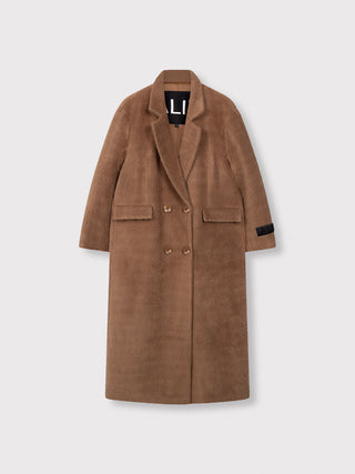 ALIX Long Hairy Coat camel