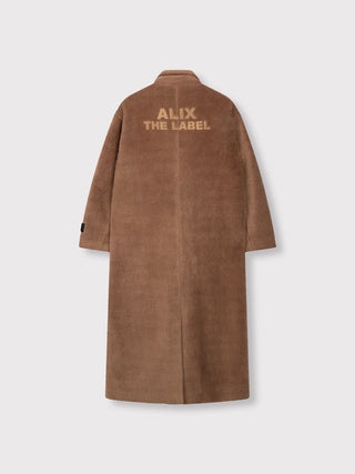 ALIX Long Hairy Coat camel