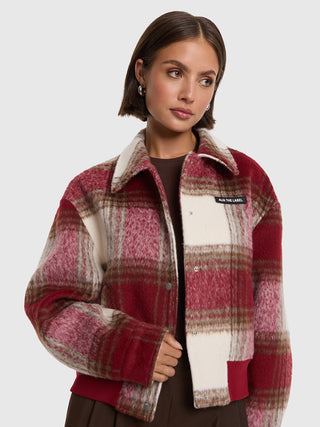 ALIX Hairy Check Jacket multicolor