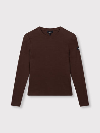 ALIX Rib Longsleeve warm brown