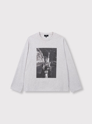 ALIX Photo Longsleeve soft grey mel