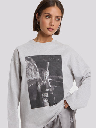 ALIX Photo Longsleeve soft grey mel
