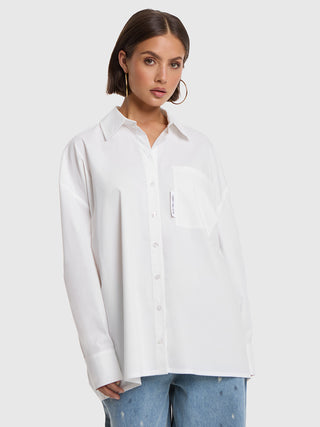 ALIX Oversized Blouse soft white