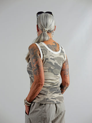 OFF#DLY Top Camo beige