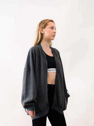 Outryght Sweat Jacket OUOLLIE faded black