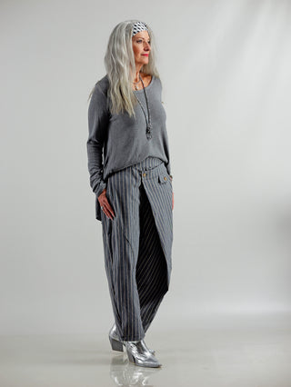 OFF#DLY Hose Turini grey Stripes