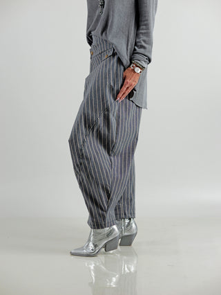 OFF#DLY Hose Turini grey Stripes