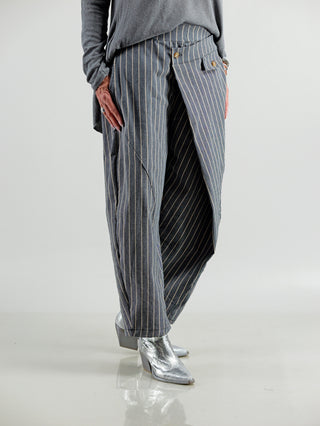 OFF#DLY Hose Turini grey Stripes