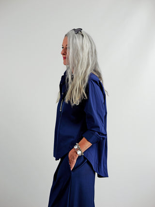 OFF#DLY Bluse Anne dunkelblau