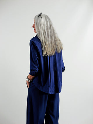 OFF#DLY Bluse Anne dunkelblau