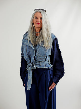 OFF#DLY Denim Jacket blue