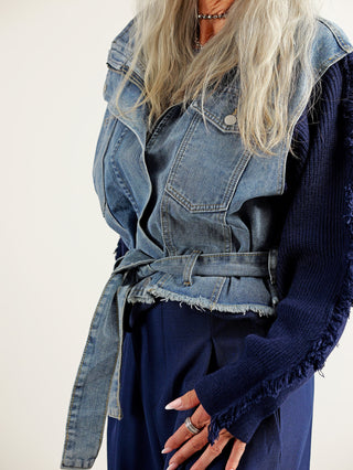 OFF#DLY Denim Jacket blue