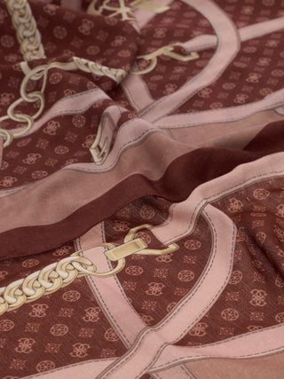 GUESS Printed Scarf 120x120 BUR