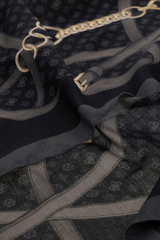GUESS Printed Scarf 120x120 BLA