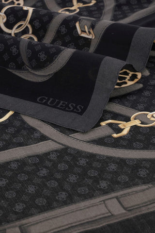 GUESS Printed Scarf 120x120 BLA