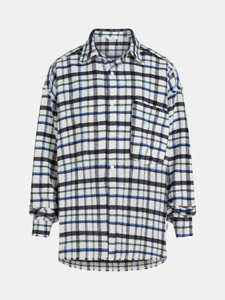 Penn & Ink Blouse white check