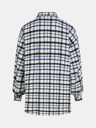 Penn & Ink Blouse white check