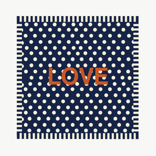 OFF#DLY Tuch Love Polka Dots blue/orange