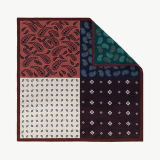 OFF#DLY Tuch Paisley bordeaux/multi