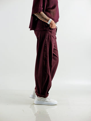 OFF#DLY Pant Chia bordeaux