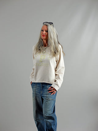PENN&INK Sweater Print beige mel.